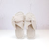 Luxe Fluffy Slippers Beige - Olive and Fig Hampers and Flowers